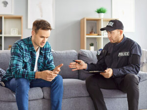 talking to detectives off record
